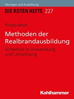 cover image of Methoden der Realbrandausbildung
